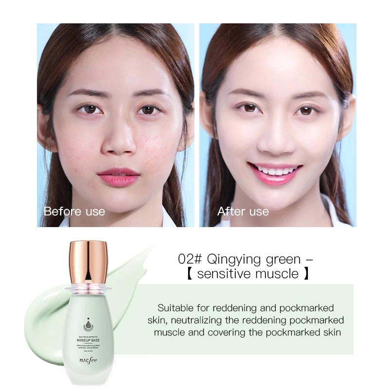 

Macome Fei Deer Flower Repairing Cream Face Brighten Silky Evening Skin Tones Brightens Moisturizing Primer Before Makeup