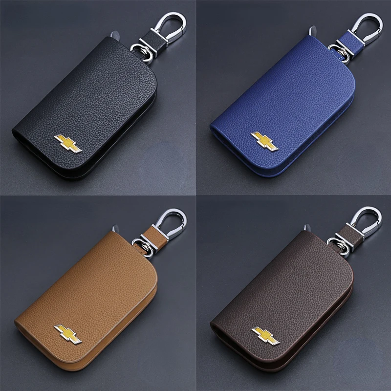 Высококачественный кожаный кошелек для ключей автомобильный чехол сумка