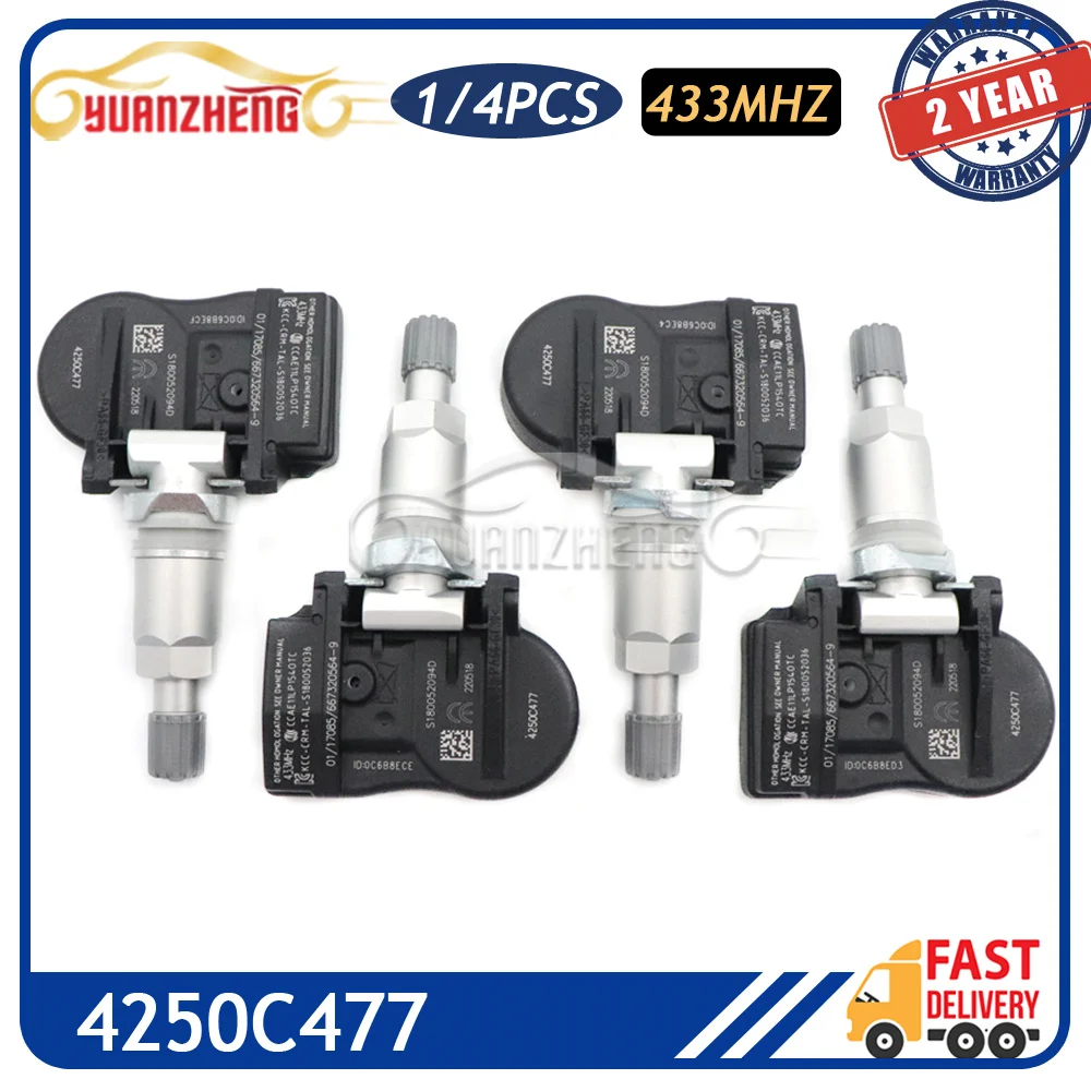 Автомобильный датчик давления в шинах TPMS 4250C477, подходит для Mitsubishi ASX L200 Lancer Outlander Spacestar Peugeot ION Fiat Fullback