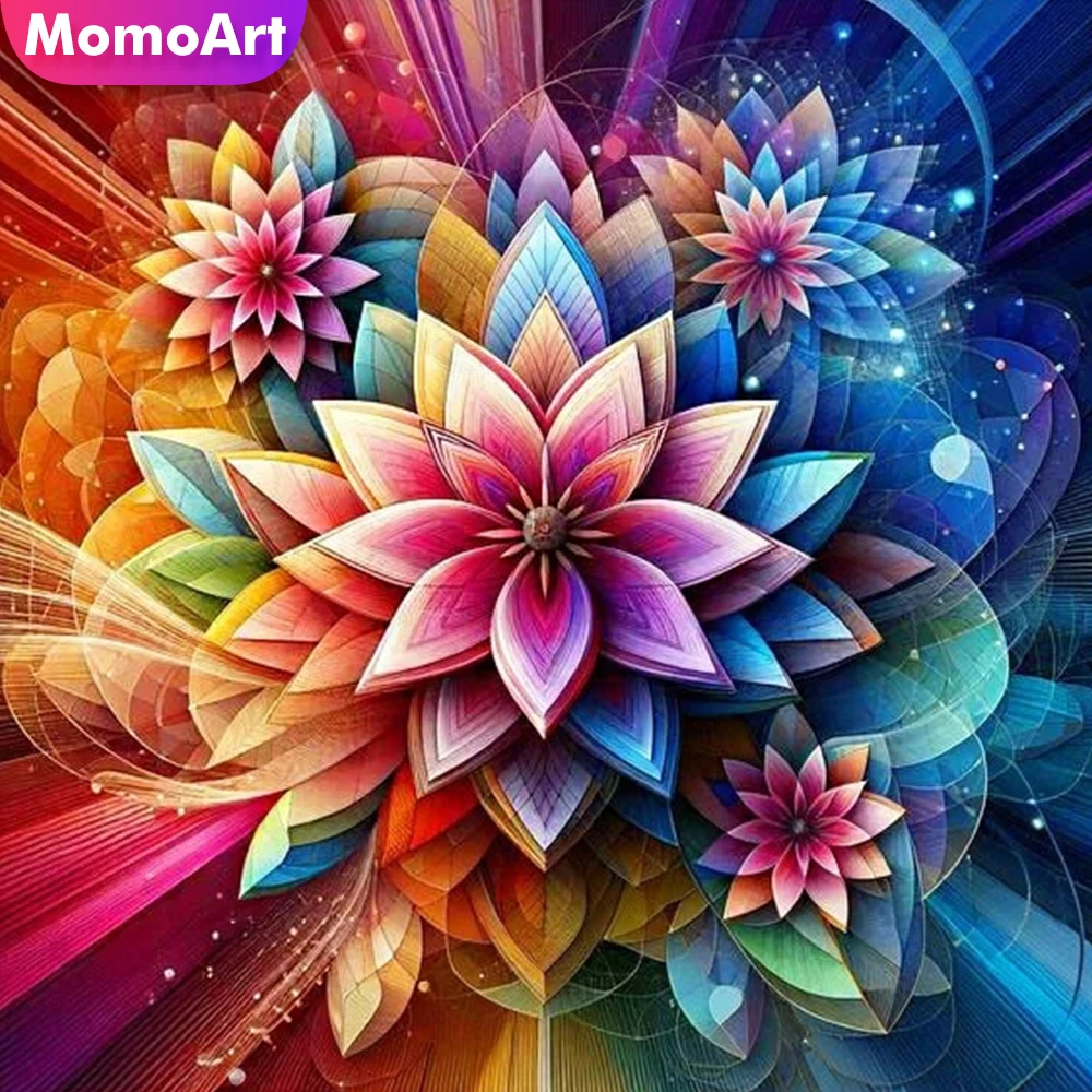 MomoArt Полный Круглый Квадратный Набор Для Алмазной Живописи Красочная