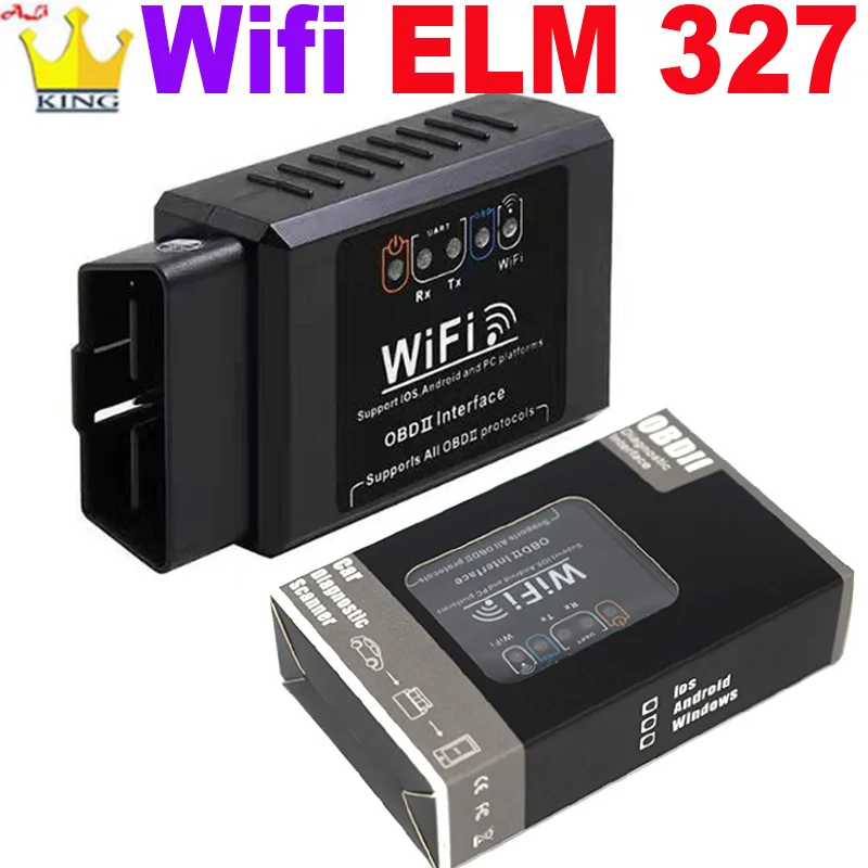 

OBD2 WIFI ELM327 V 1,5 сканер для iPhone IOS /Android АВТО OBDII OBD 2 ODB II ELM 327 V1.5 Wi-Fi считыватель кодов диагностический инструмент