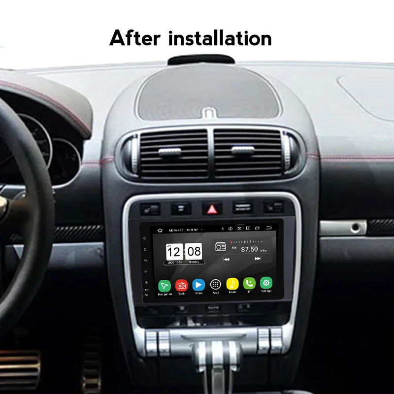 8'ɲ Din Android 11 автомобильный мультимедийный плеер для Porsche Cayenne GTS 2003-2010 GPS