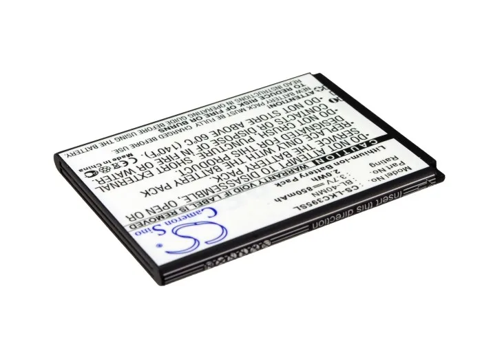 CS 850 мАч/3.15Wh батарея для LG 840G AN272 C395 C395C C410 Extravert 2 свободы II LG272W LN272 LN272S | Электроника
