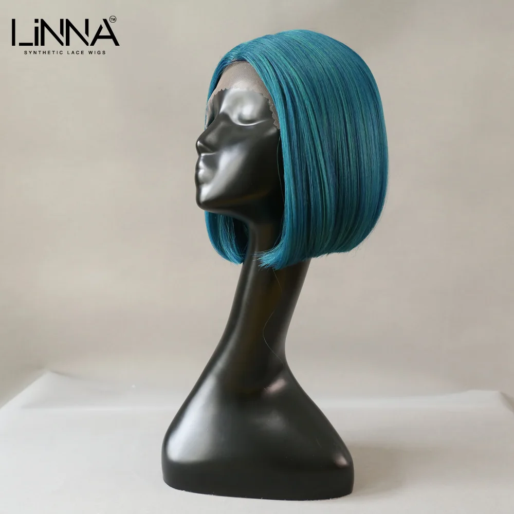 LINNA распродажа синтетические короткие прямые парики боб для женщин косплей/ежедневное высокотемпературное волокно доступно в 4 цветах