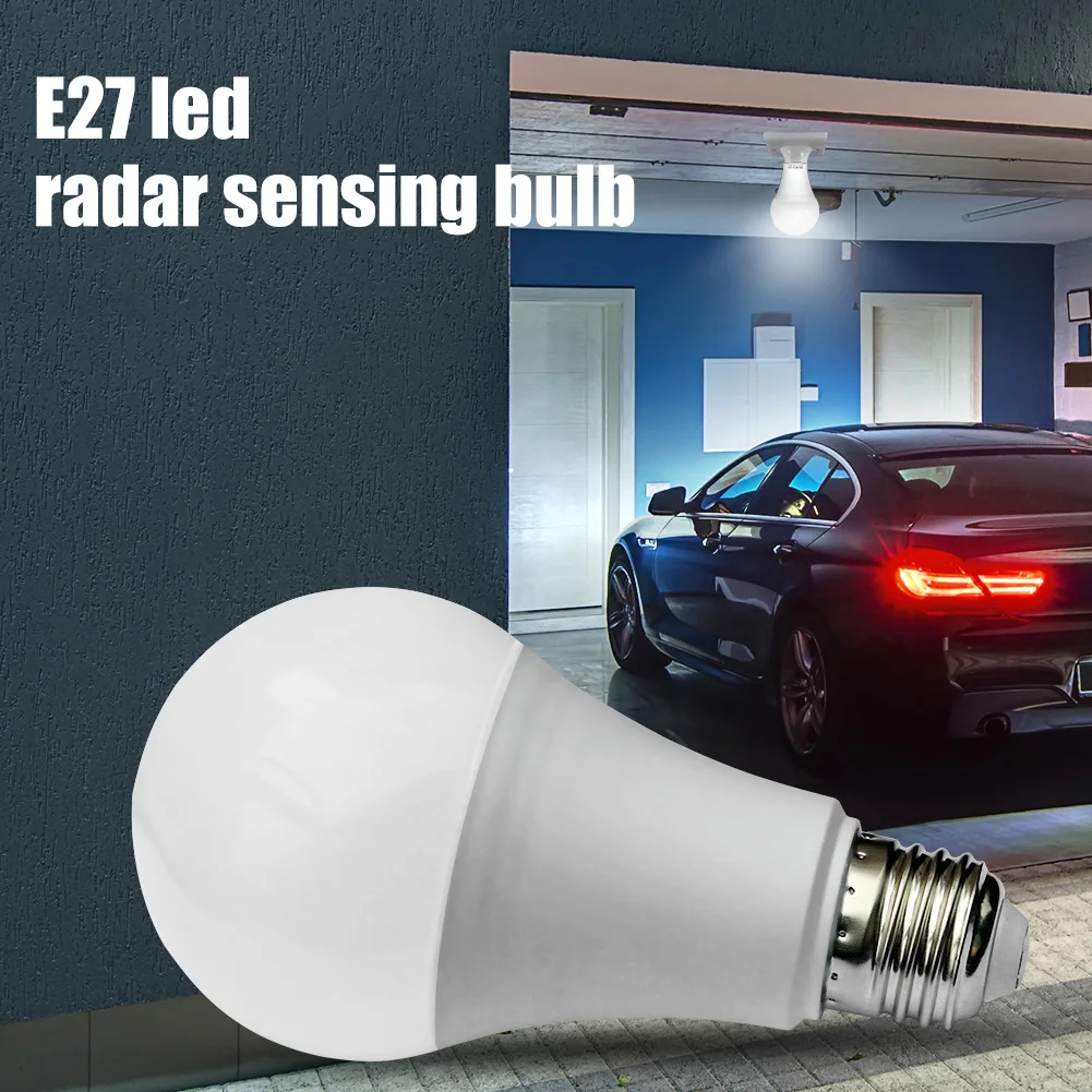 

5W 7W 9W 12W E27 LED Radar Light Bulb SMD5730 180-240V PIR Motion Sensor Smart Lamp Bulb Automatic Induction OFF/ON for Home