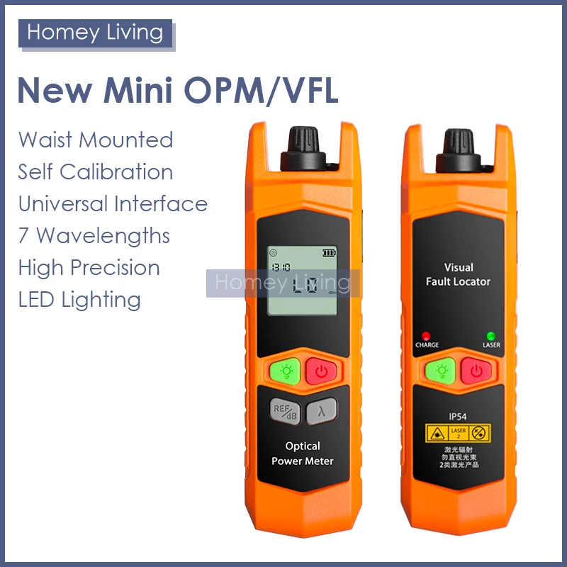 

Новый мини-оптический измеритель мощности, красная фоторучка с 10 мВт, 20 МВт, 30 МВт, VFL, тестер оптического кабеля FTTH