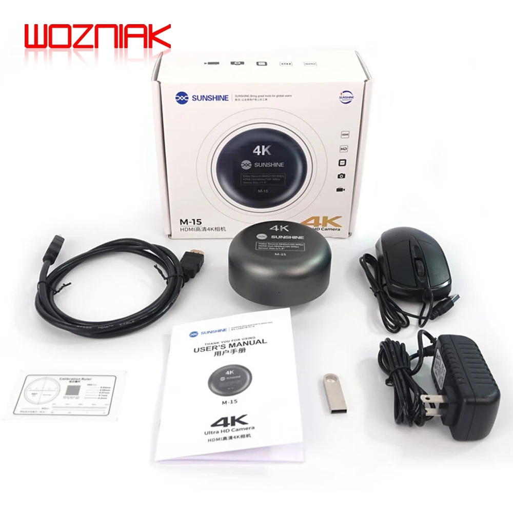 

SUNSHINE M-15 HDMI HD 4K Microscope digital camera 60 frames CMOS 1.8" 3840*2160 High End Multifunction Operation