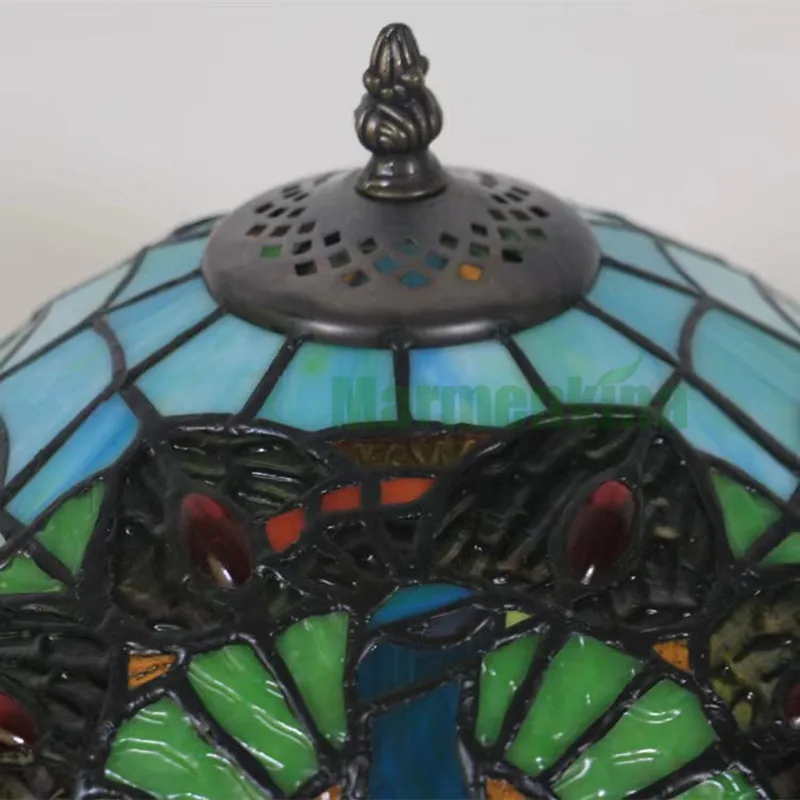 Новый Европейский ретро зеленый павлин гостиница Гостиная Спальня прикроватный