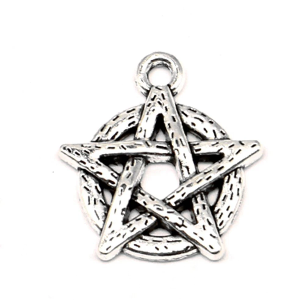 

Pentagram Charm For Making Jewelry Diy Finding 60pcs 18x20mm