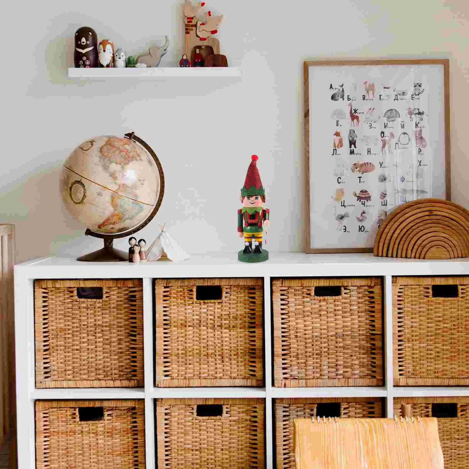 Рождественский Щелкунчик украшения деревянные куклы настольное окно (элафы)