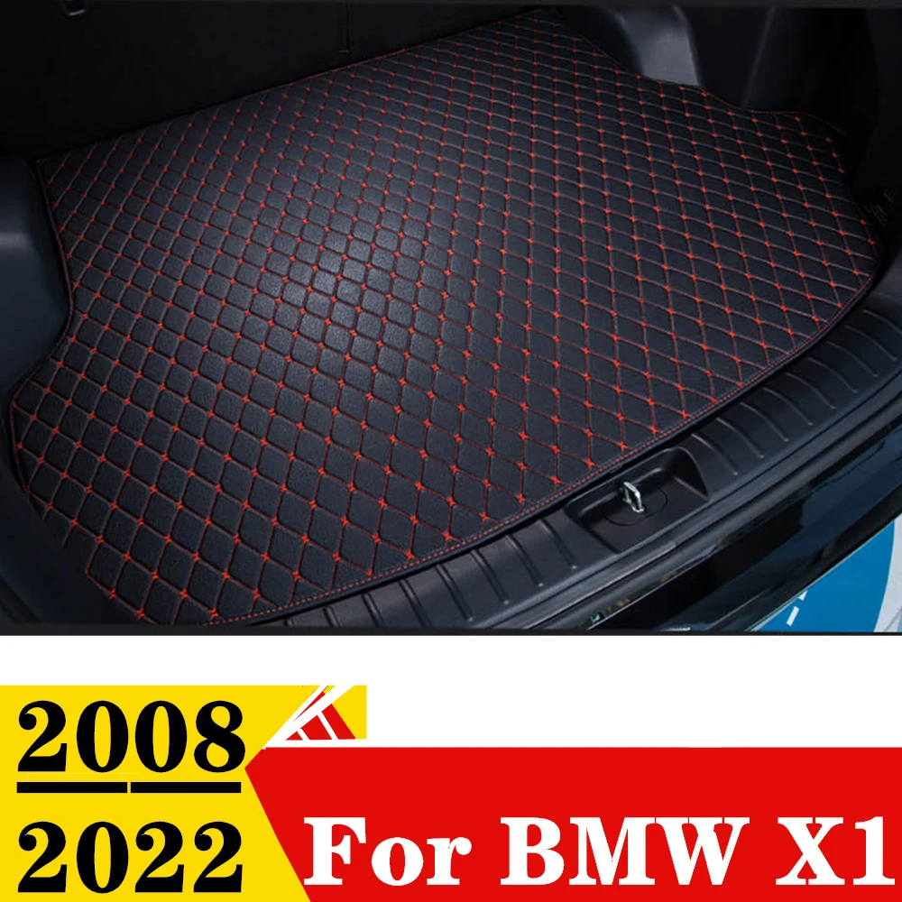 

Коврик для багажника автомобиля для BMW X1 2008 2009-2022, плоский задний ковер XPE для любой погоды, коврик для груза, подкладка для багажника, автозапчасти