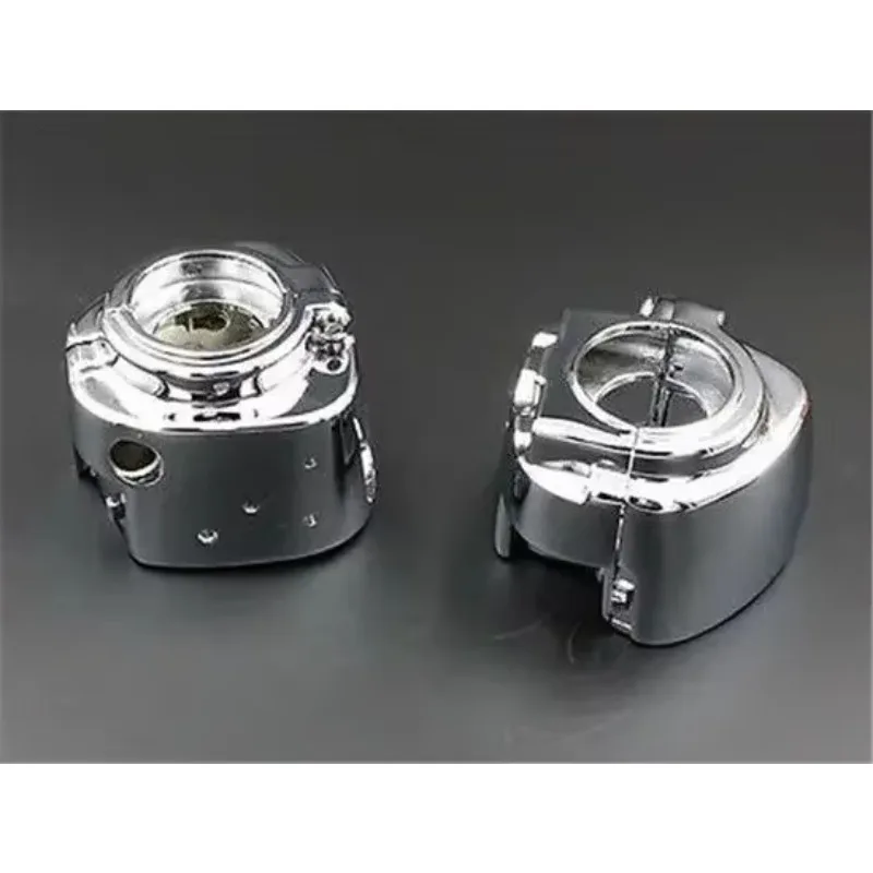 Фото Хромированные накладки на руль для мотоциклов Harley Softail Dyna Sportster V-rod FXST 96-12 годов выпуска №4