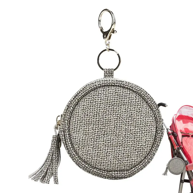 

Leather Pacifier Holder Pouch Pacifier Case For Diaper Bag Binky Clip Bag Paci Pouch Container With Zipper For Boys Girls