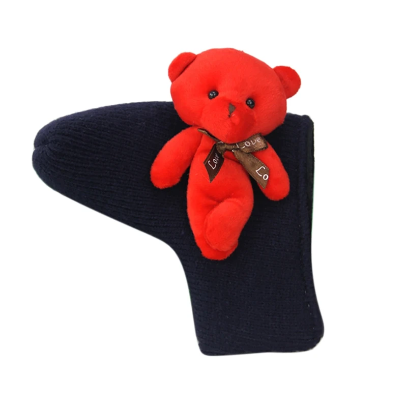 

Чехол на голову для гольфа, чехол с милым медведем, чехол для клюшки, защитные аксессуары для клюшек