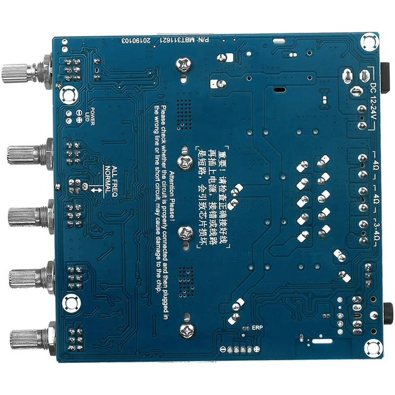 TPA3116D2 DC12V-24V Bluetooth 4.2 Плата аудиоусилителя сабвуфера 2 1-канальная мощность X 50 Вт + 100