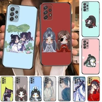 mo dao zu shi mdzs anime phone case hull for samsung galaxy a70 a50 a51 a71 a52 a40 a30 a31 a90 a20e 5g a20s black shell art cel
