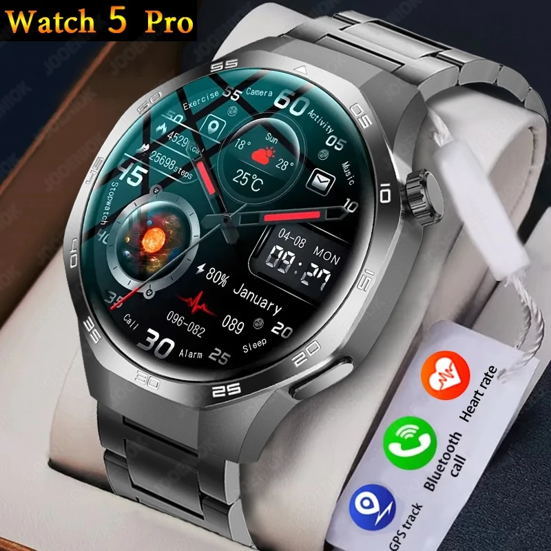 Новые часы GT Series 5 Pro Smart Watch Мужчины Heart Rate Bluetooth Звонок Водонепроницаемый Бизнес GPS