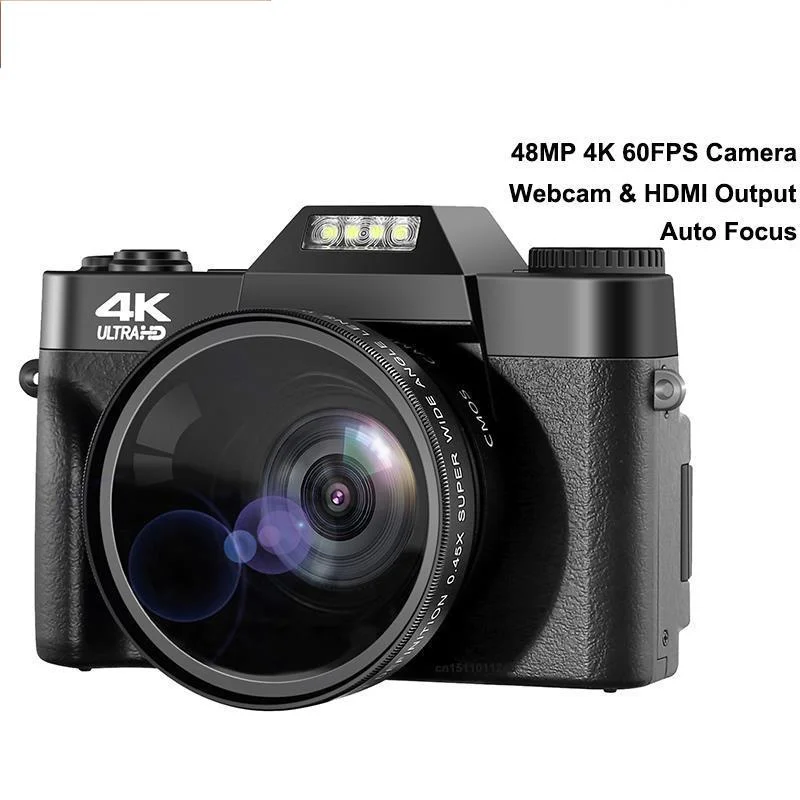 

2023 Now 48MP 4K Video On Demand Camera For YouTube 60FPS Autofocus 16X Zoom Video Camera Camcorder New Recording Camera Gift