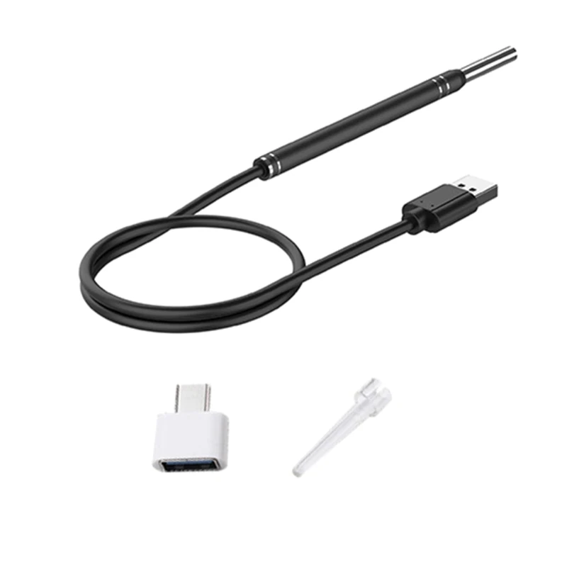 

Visual Ear Endoscope 3in1 USB Otoscope Ear Wax Cleaning-Inspection Camera Tools for Cellphone