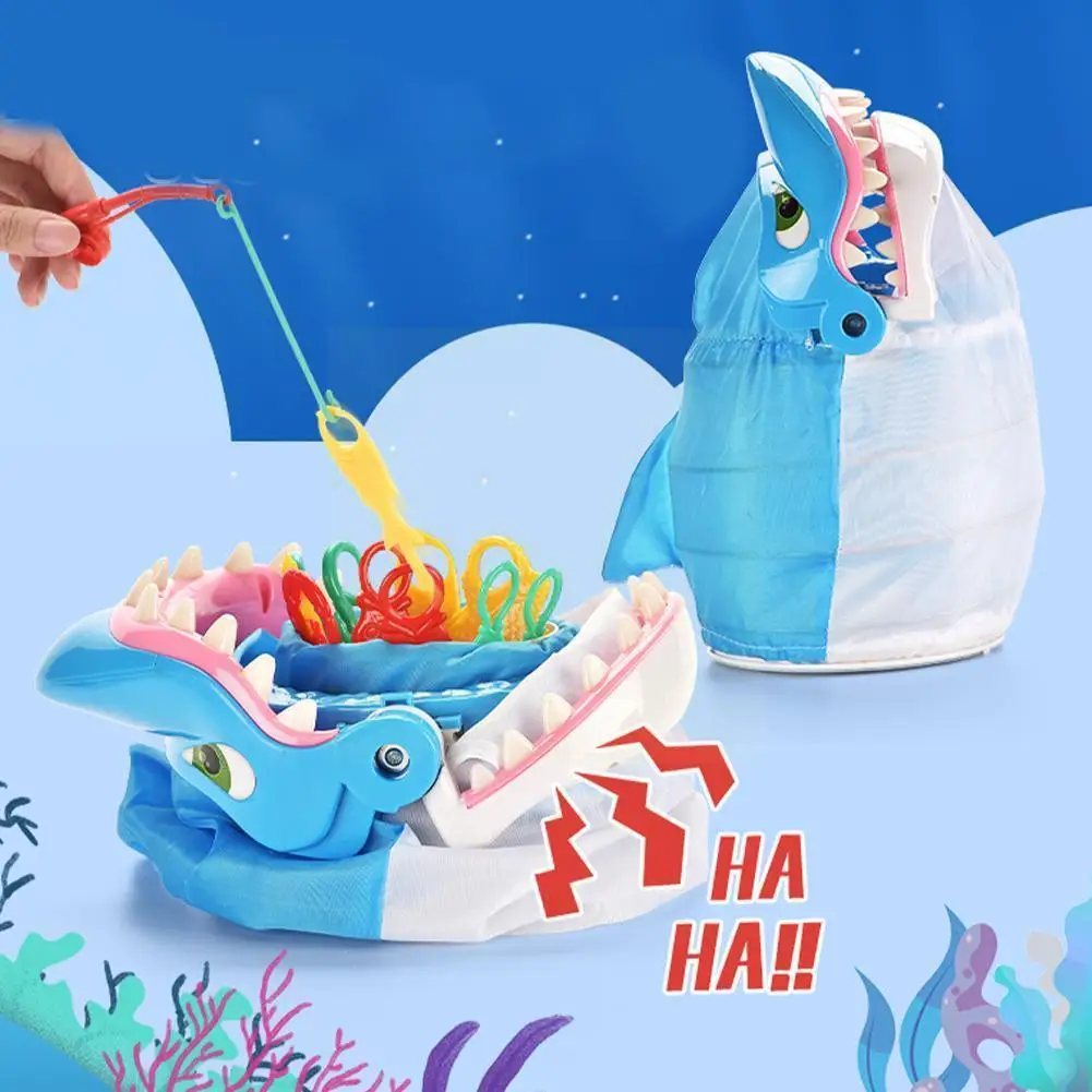 

Biting Great White Shark Bite Hand Game Parent-Child Fun Desktop Desktop Thrilling Toys Kid Toys Interactive Fishing Educat I1I0