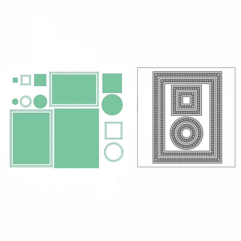 

2022 прямоугольные металлические Вырубные штампы «сделай сам» в горошек для скрапбукинга и изготовления карт украшение для журнала Новое ти...