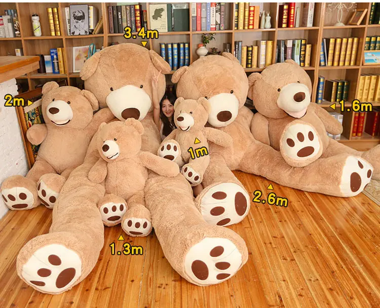 [Funny] Full filled Large size 200cm Giant America bear doll toy animal teddy bear stuffed plush toys soft doll child adult gift images - 6