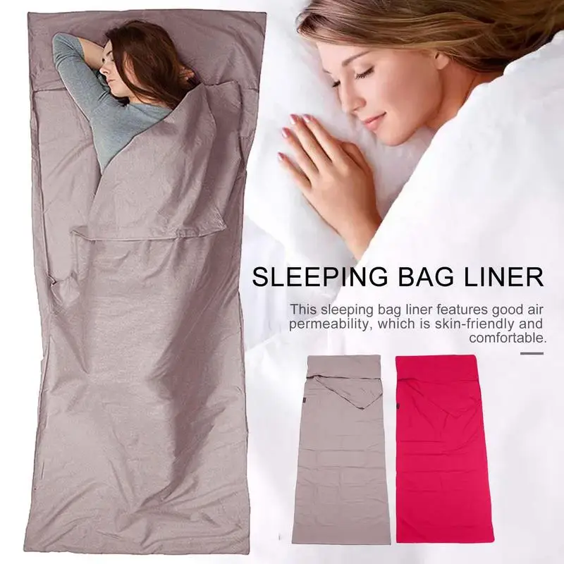 

Sleeping Bag Liner Camping & Travel Sheets For Adults Sleeping Sack & Sheets For Backpacking Hotel Hostels & Traveling