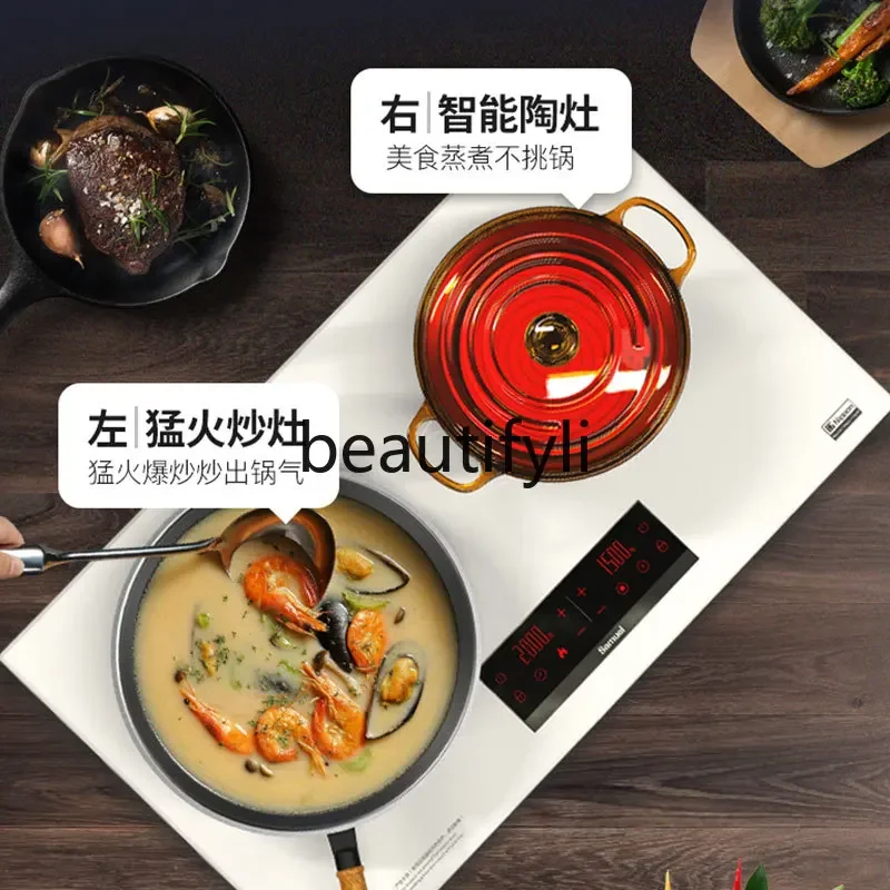 Встроенная мощная индукционная плита с глубокой вогнутой полусферой