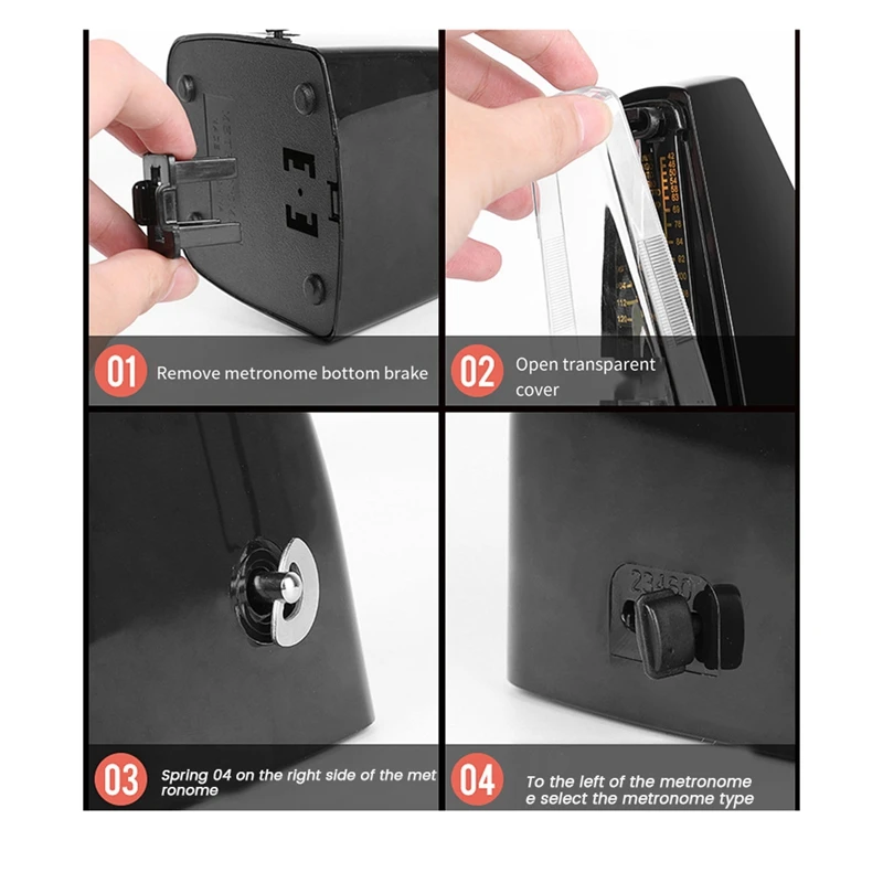 Механический метроном универсальный для гитары скрипки фортепиано музыкальный
