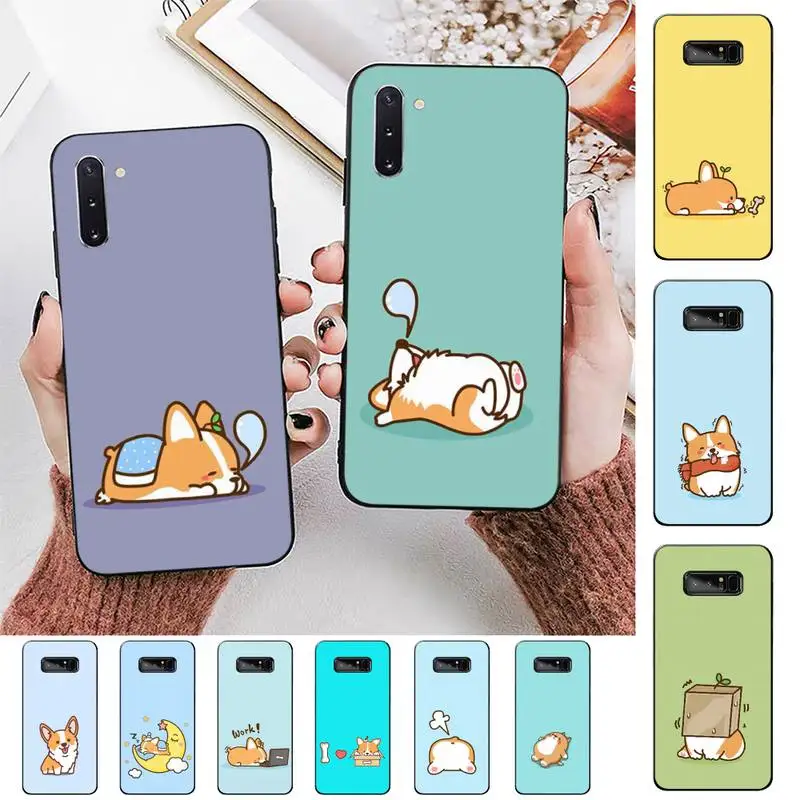 

Yinuoda Cute Corgi Phone Case for Samsung Note 5 7 8 9 10 20 pro plus lite ultra A21 12 72