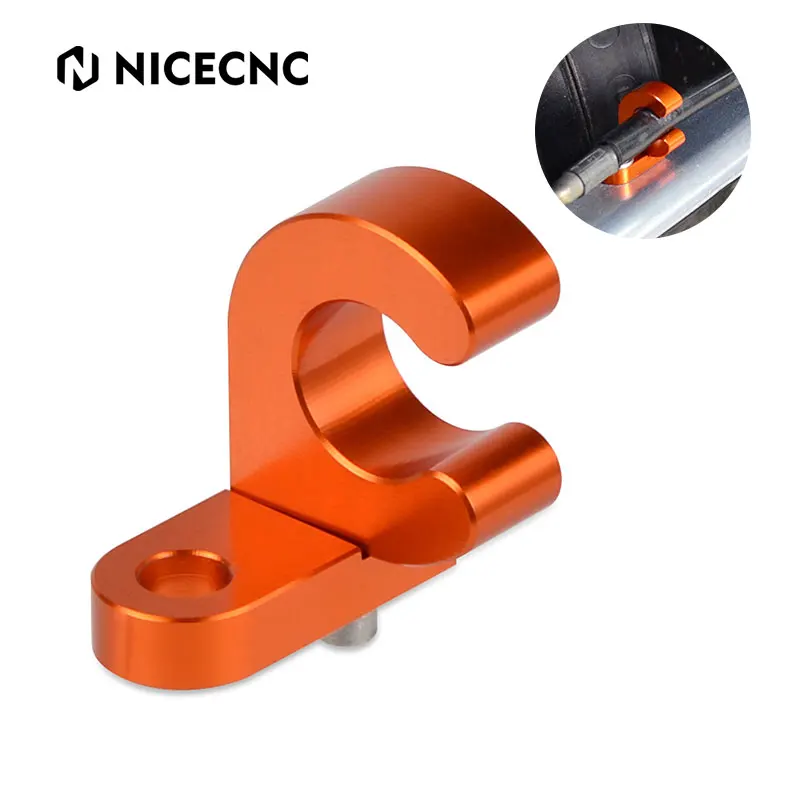 

NICECNC Rear Brake Line Hose Cable Clamp Holder For KTM 525 540 550 560 620 625 640 660 EXC EXC-G MXC SMC SMR DUKE LC4 RXC SX