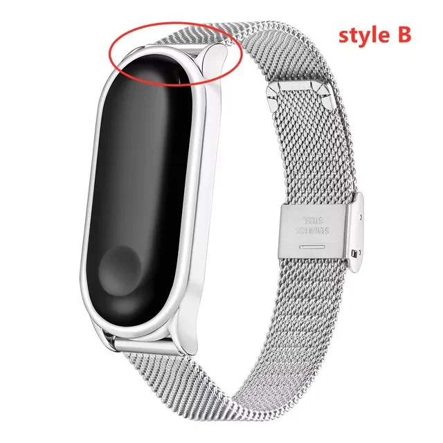 

Strap For Xiaomi Mi Band 3 4 5 6 Replacement Breathable Bracelet For Xiaomi Mi Band 5 4 3 Sport Stainless Steel Wristbands
