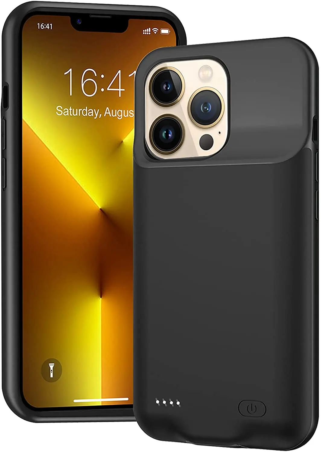 

Battery Case for iPhone 13 Pro, 7000mAh Ultra-Slim Portable Charger Case Rechargeable Battery Pack Charging Case Compatible