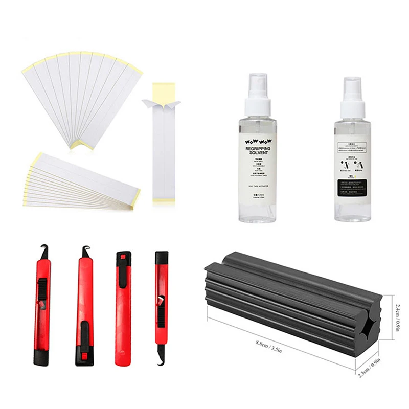 Club Grip Kit Repair Spray Solvent Replacement Double Sided 