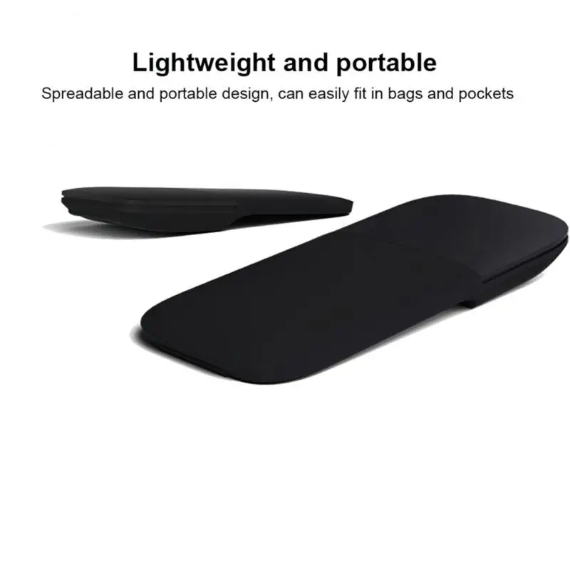 

Wireless Folding Bluetooth Mouse Foldable Arc Touch Mini Mice Ergonomic Utra Thin Silent Gamer Mause For Microsoft Laptop PC Mac