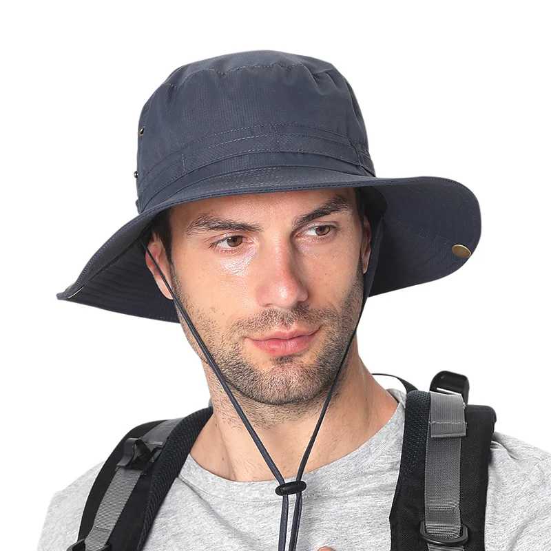 Man Sun Hat Outdoor Sports Fisherman Fishing Hat Caps Windproof Breathable Is Prevented Bask In Caps