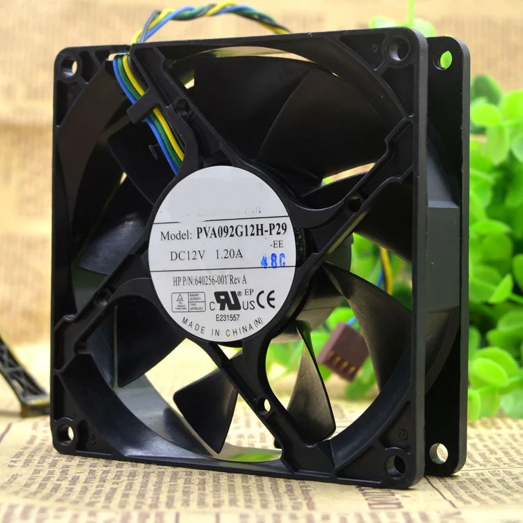 

Абсолютно новый оригинальный 9025 дюймов, 9 см, Φ-EE HP 640256-001, 12 В, 4-проводной охлаждающий вентилятор
