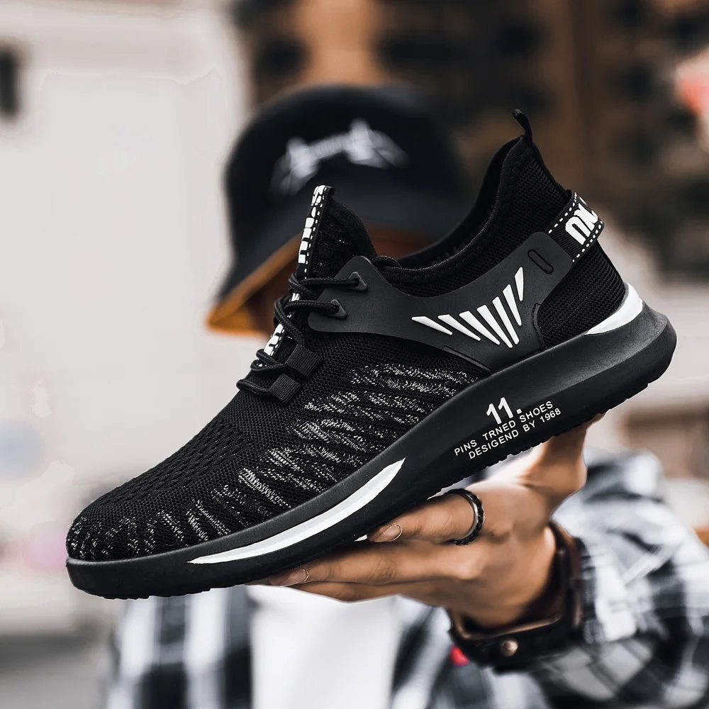 

Fabric Fashion Sneakers Men's Rubber Casual Shoes Men Comfortable Mixed Colors Shoes Designer Air Mesh Man's Outdoor Breath Tide
