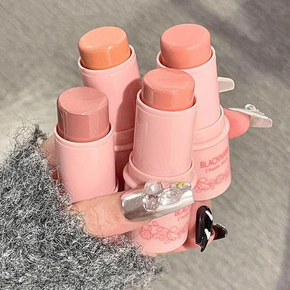 

Cute Peach Creamy Blush Stick Velvet Matte Pink Cheek Natural Beauty Multi-purpose Makeup Lasting Pigment Cosmetics Korean H6E3