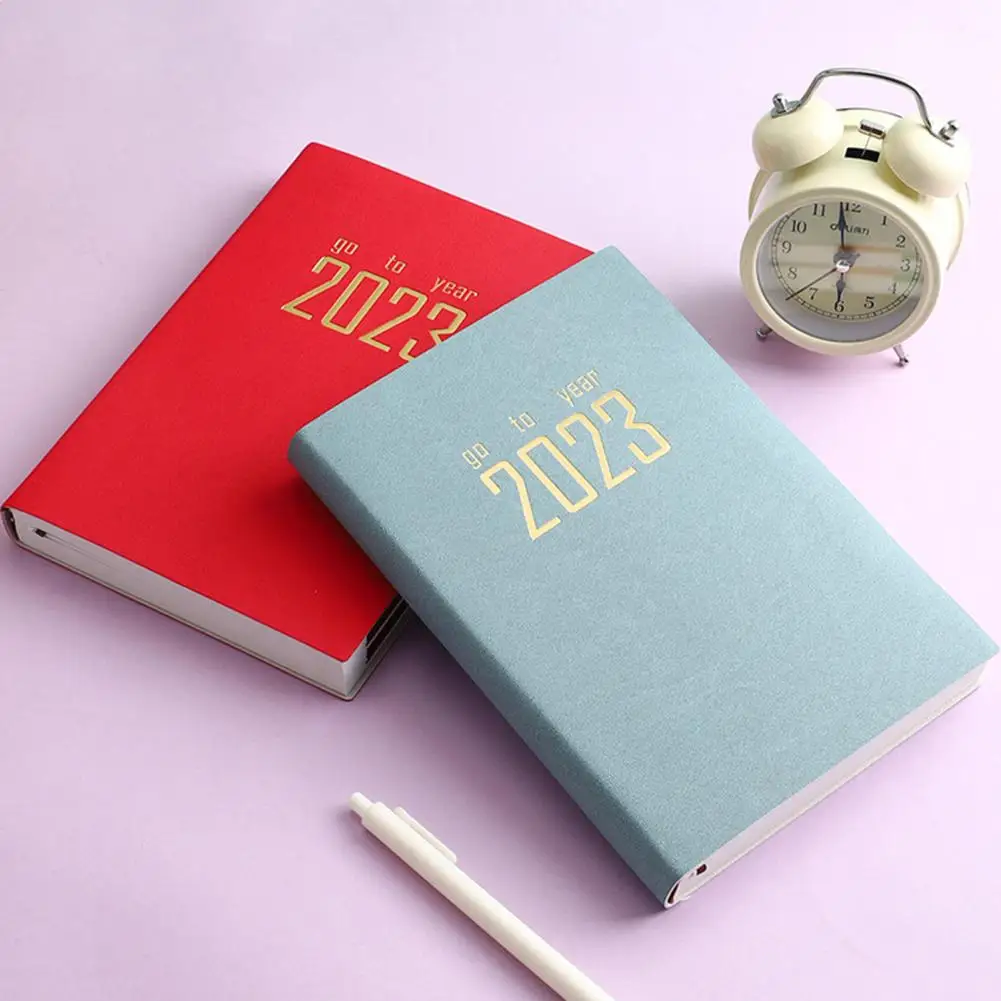 

Great Schedule Book Thickened Paper Efficiency Manual Journal Calendar Mini Notebook 365 Days A5 Pocket Notepad