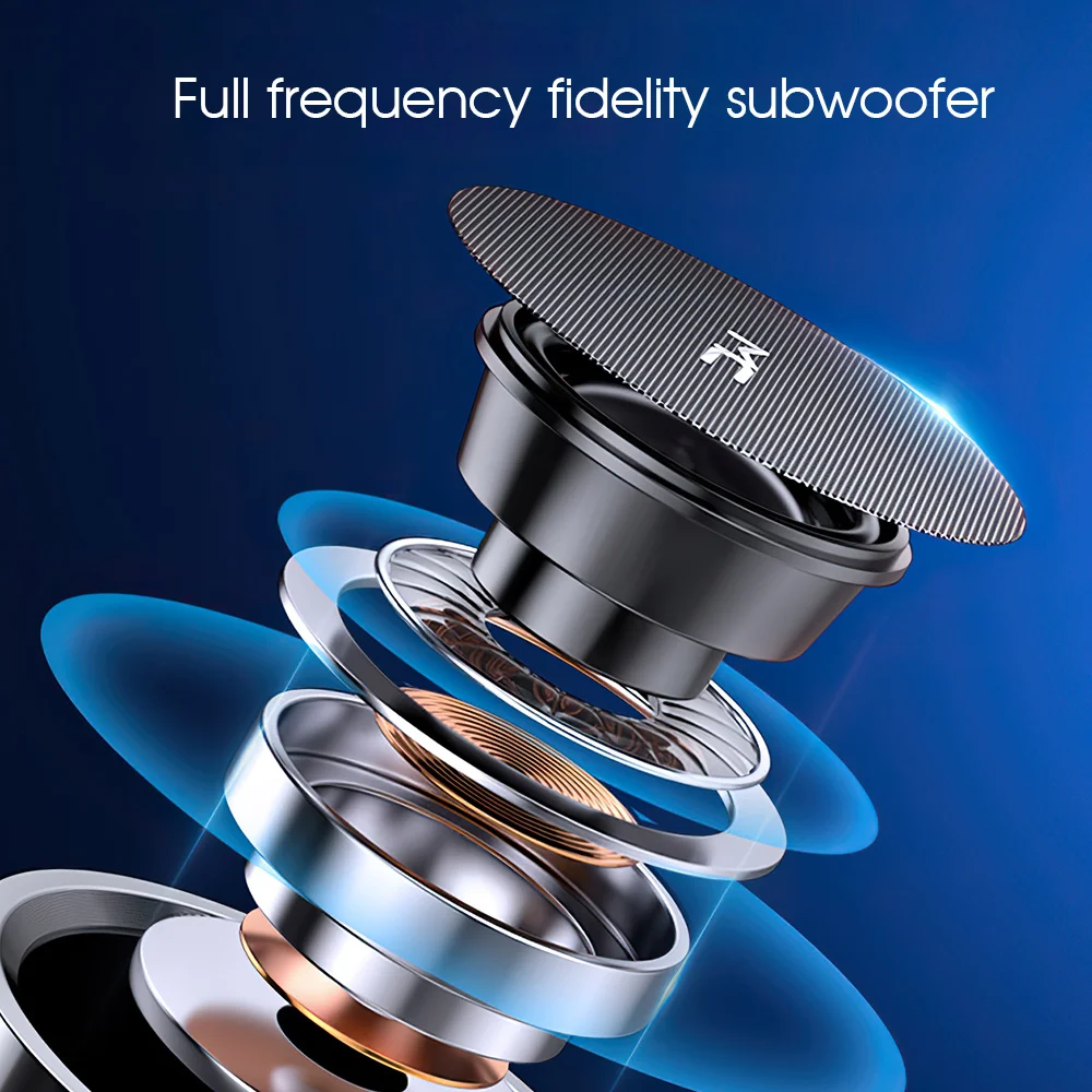 SAMTIAN Wireless Speaker 2022 Popular Subwoofer Mini Outdoor Sports Round Small Steel Cannon Bt Support TF Card U Disk |