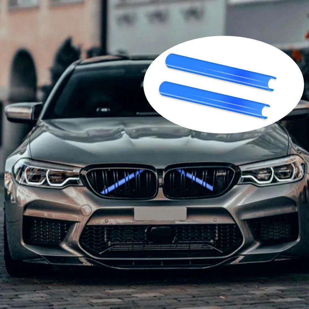 

Length: 34cm Grille Trim Strips Stickers 1pair F10 F02 F11 For BMW Frame Front ABS Car Cover Durable，Practical