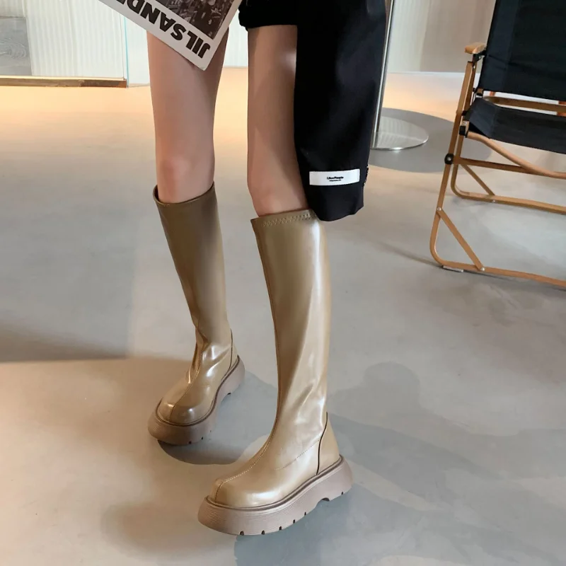 Women's Boots Autumn Fashionable and Handsome But Knee-high Boots Three Styles Optional Women's Shoes Botas Mujer Boots Women