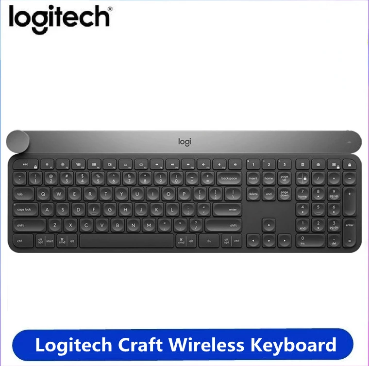 

Беспроводная Bluetooth-клавиатура Logitech Craft, переключатель подключения нескольких устройств, умная клавиатура с кнопкой управления, 100% оригинал