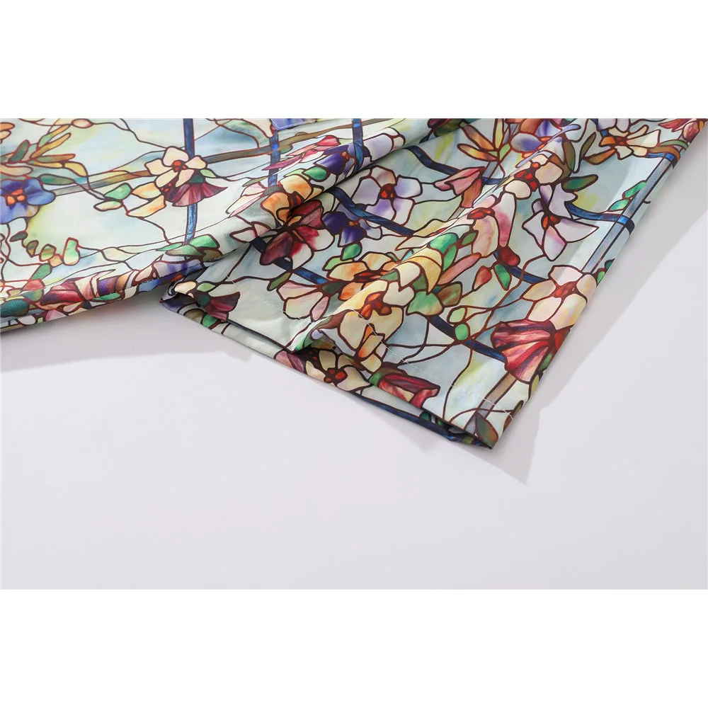 Мужская рубашка Dark Icon с цветочным принтом