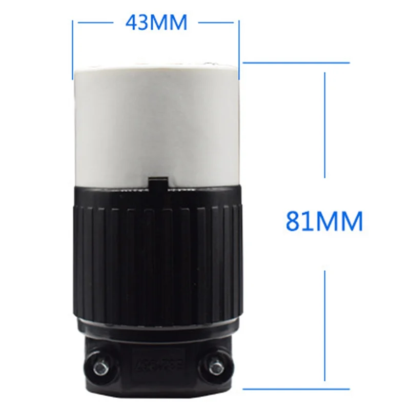 Комплект вилки питания 30 А 250 Вольт штекер гнездо поворотный замок 3-проводная