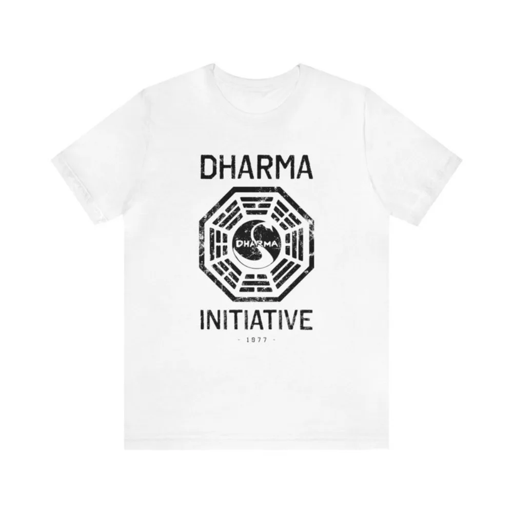 Футболки Dharma DHARMA Initiative 1977 хлопковая футболка с принтом LOST 8997 фанат потери ТВ-шоу