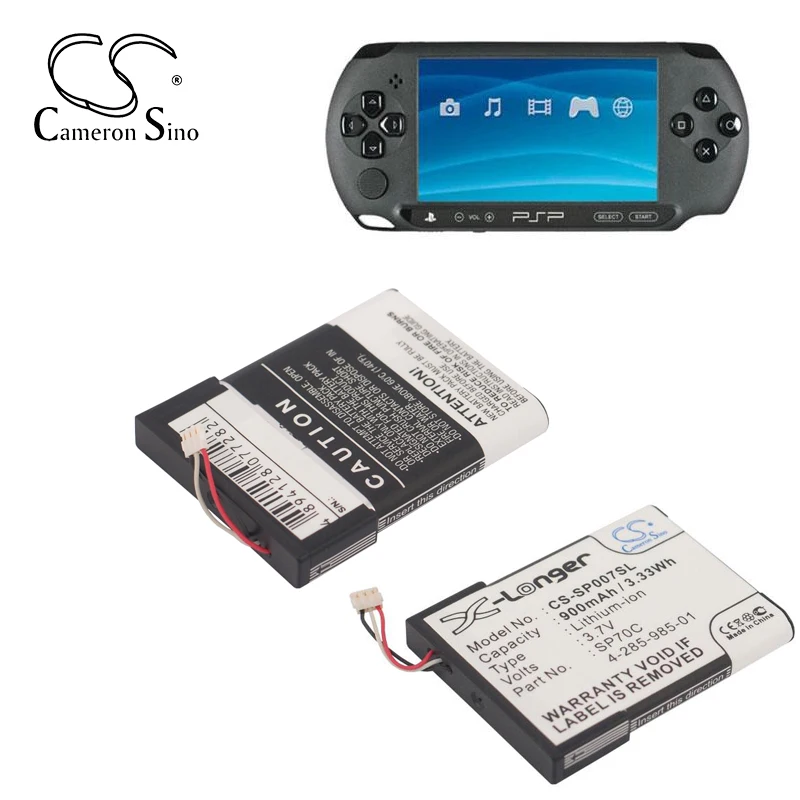 

Cameron Sino Game Console Battery SP70C for Sony PSP E1000 PSP E1002 PSP E1004 PSP E1008 Pulse Wireless Headset 7.1 900mAh 3.7VV