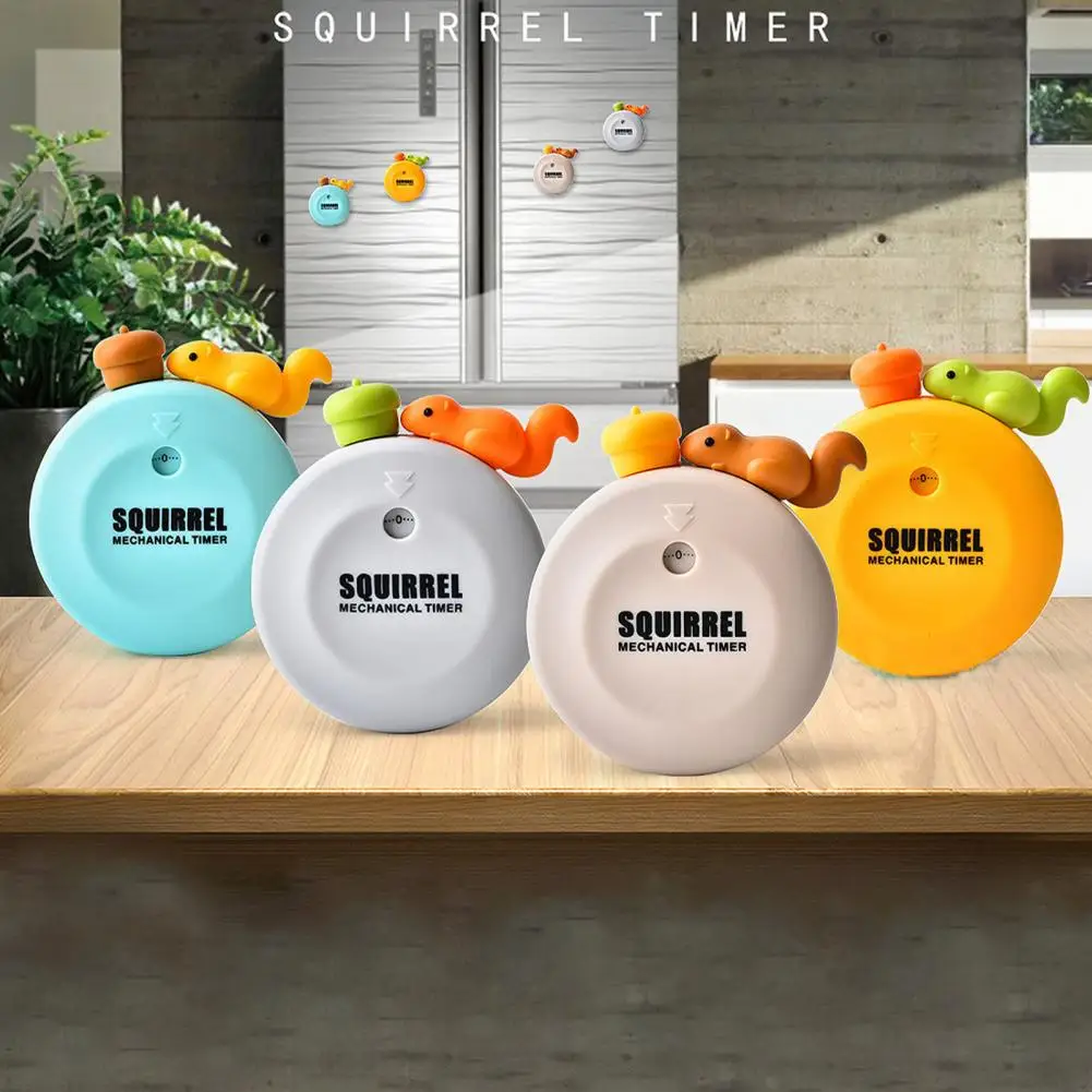 

Timer for Kitchen Cute Exquisite Timer Kitchen Cooking Countdown Mechanical Timer Cute Cartoon Magnetic Rabbit Paste for Home