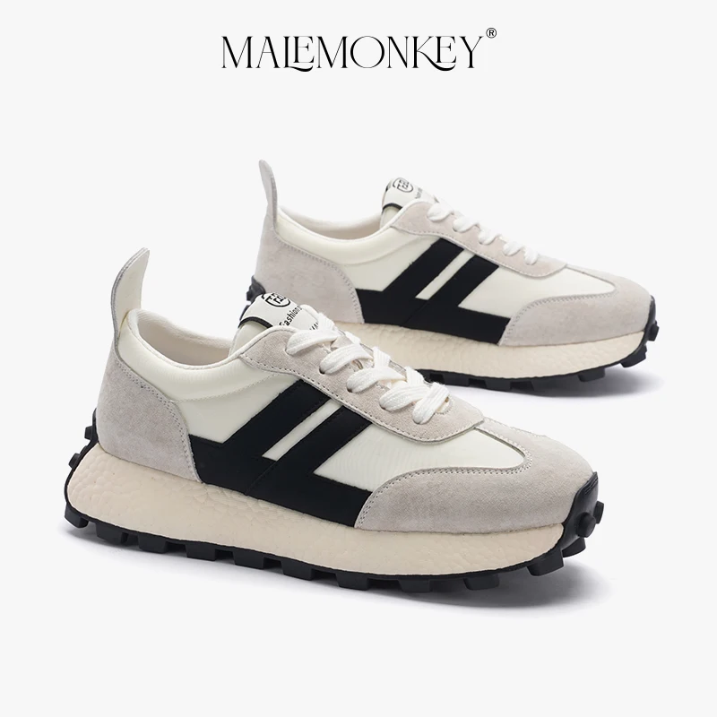 Chunky Sneakers Women Casual Sport Shoes Platform Shoes Non-slip Breathable Ladies New Trendy Trainers Thick Sole Handmade